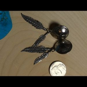 Artisan made nickel head earrings